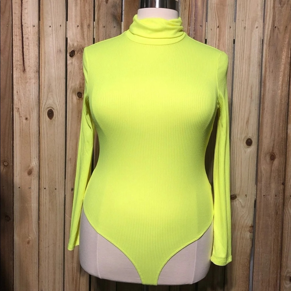 Neon high neck bodysuit